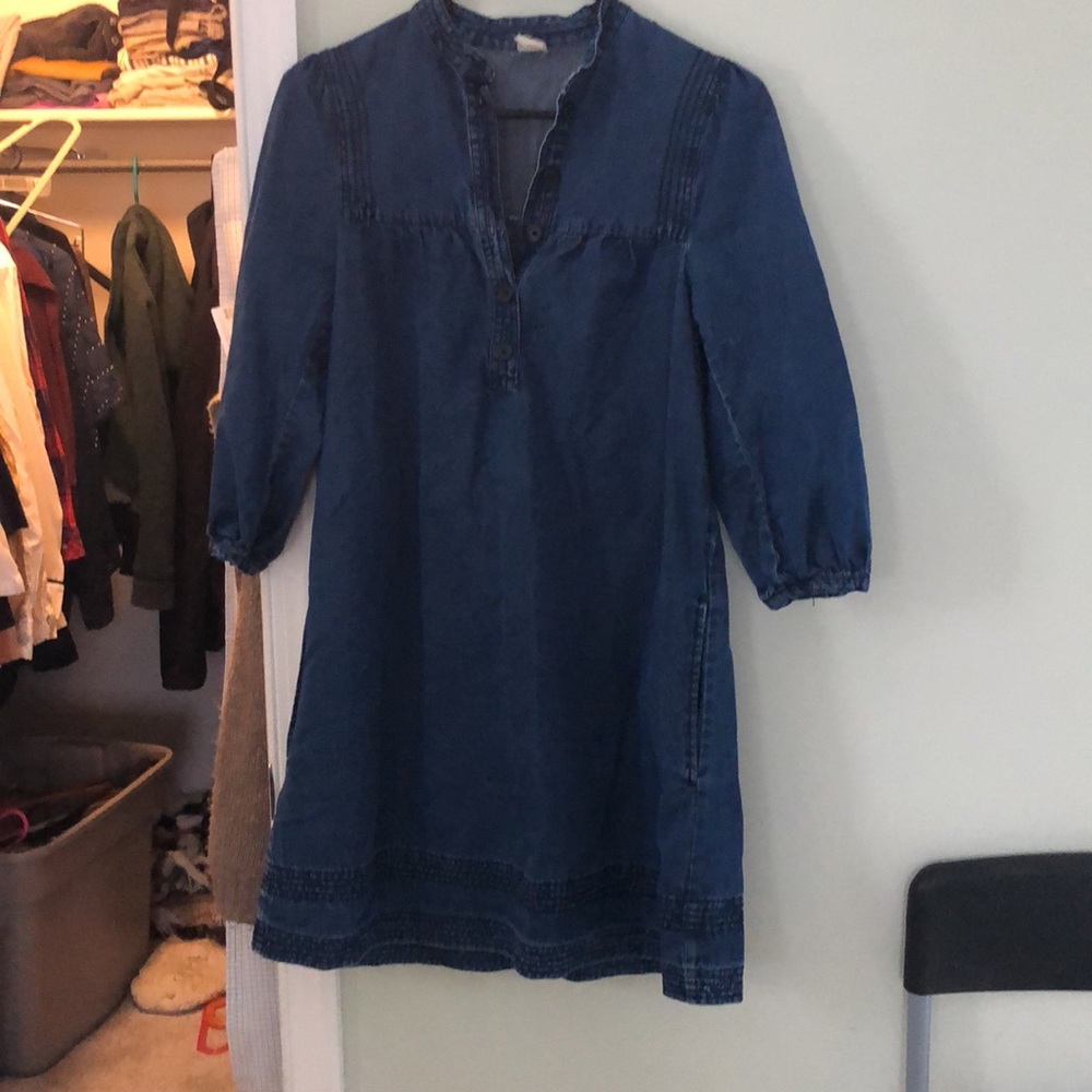 Blue denim shift/tunic dress GUC - Picture 2 of 6